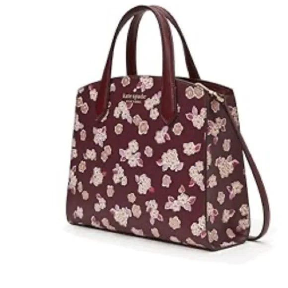 NWT KATE SPADE DEEP BERRY SATCHEL - Picture 4 of 8